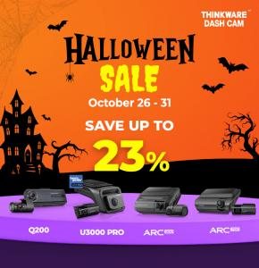 THINKWARE dash cams in the Halloween promotion for the U.S. and Canada.