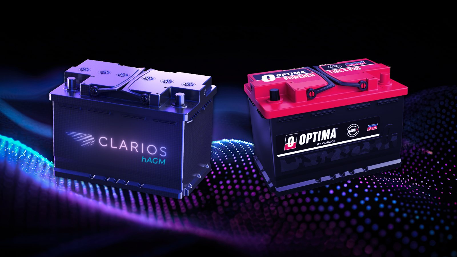 Clarios hAGM technology and the new OPTIMA REDTOP with hAGM+ technology, bringing advanced low-voltage battery technology to OEM programs and the premium aftermarket. (GlobeNewswire photo, 1920x1080)