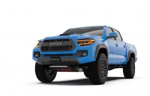 ORACLE lensless LED headlight installed on a Toyota Tacoma.