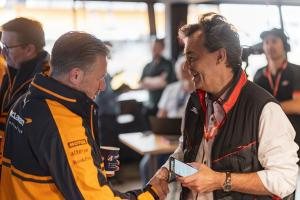 Zak Brown, CEO of McLaren Racing and Olivier Montange, President and CEO of Motul Management Board excited about the strengthened partnership