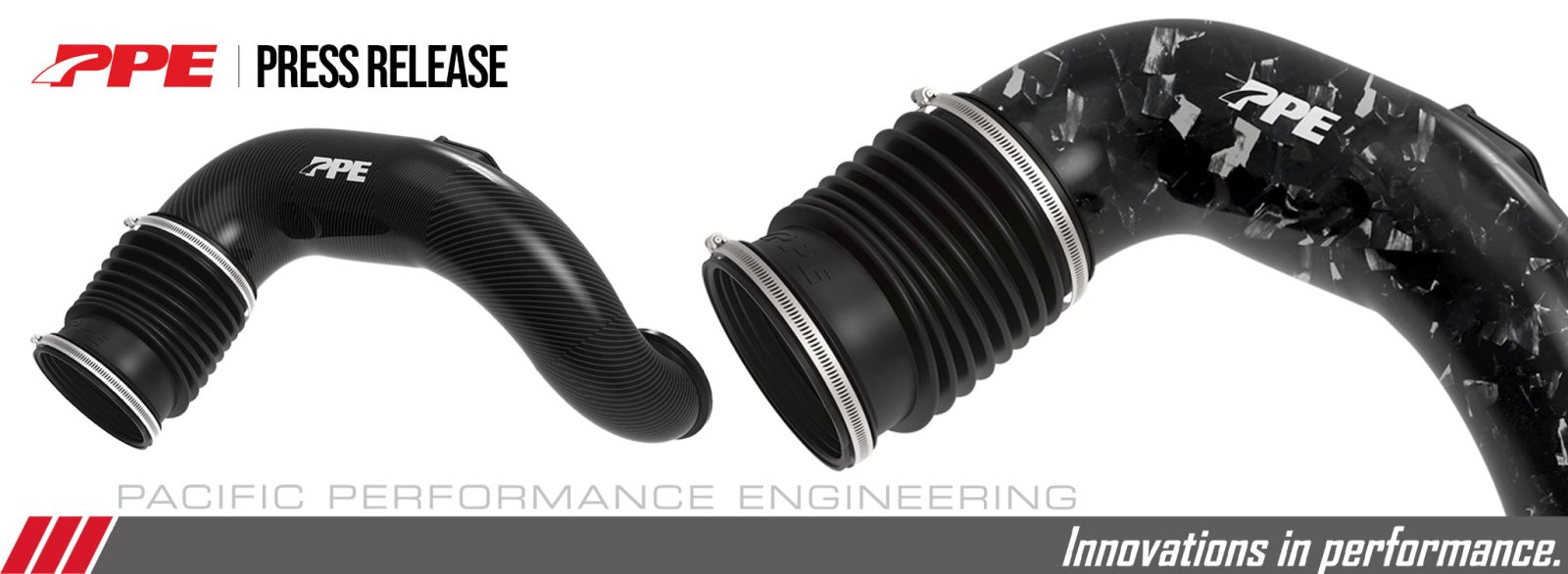 PPE Zilla Carbon Fiber Turbo Inlet on a Duramax engine.