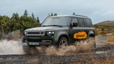 TerrainContact AT2 Demonstrates Off-Road Capability: Continental TerrainContact A/T2 demonstrates its off-road capability across challenging Icelandic terrain.