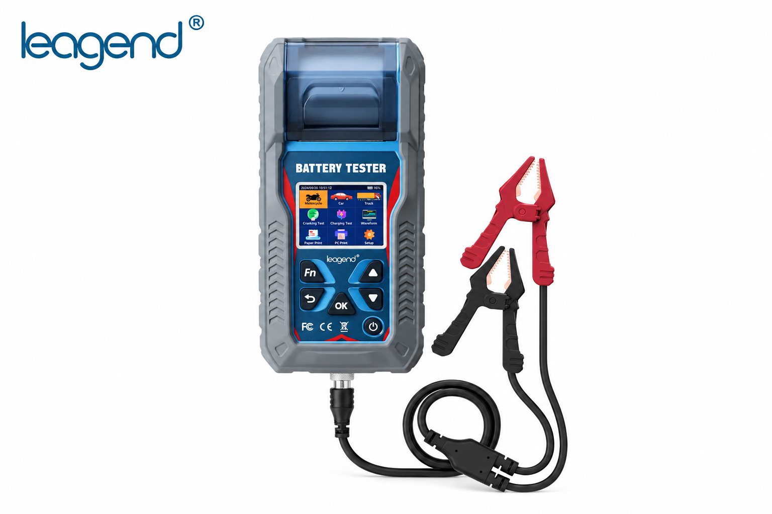 leagend battery tester BA4000 with built-in printer