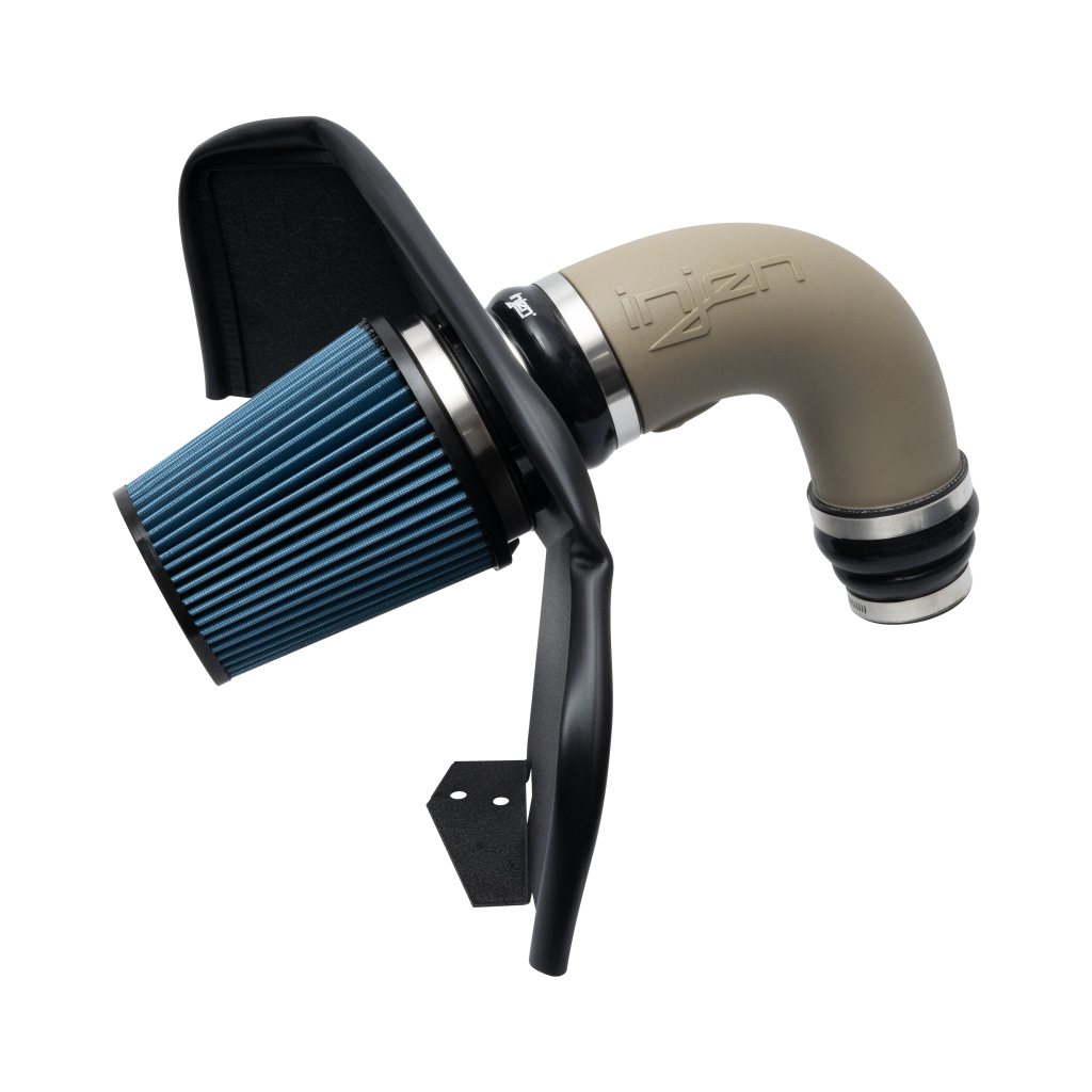 Assembled PF2013 PowerFlow intake in Flat Dark Earth with filter and heat shield