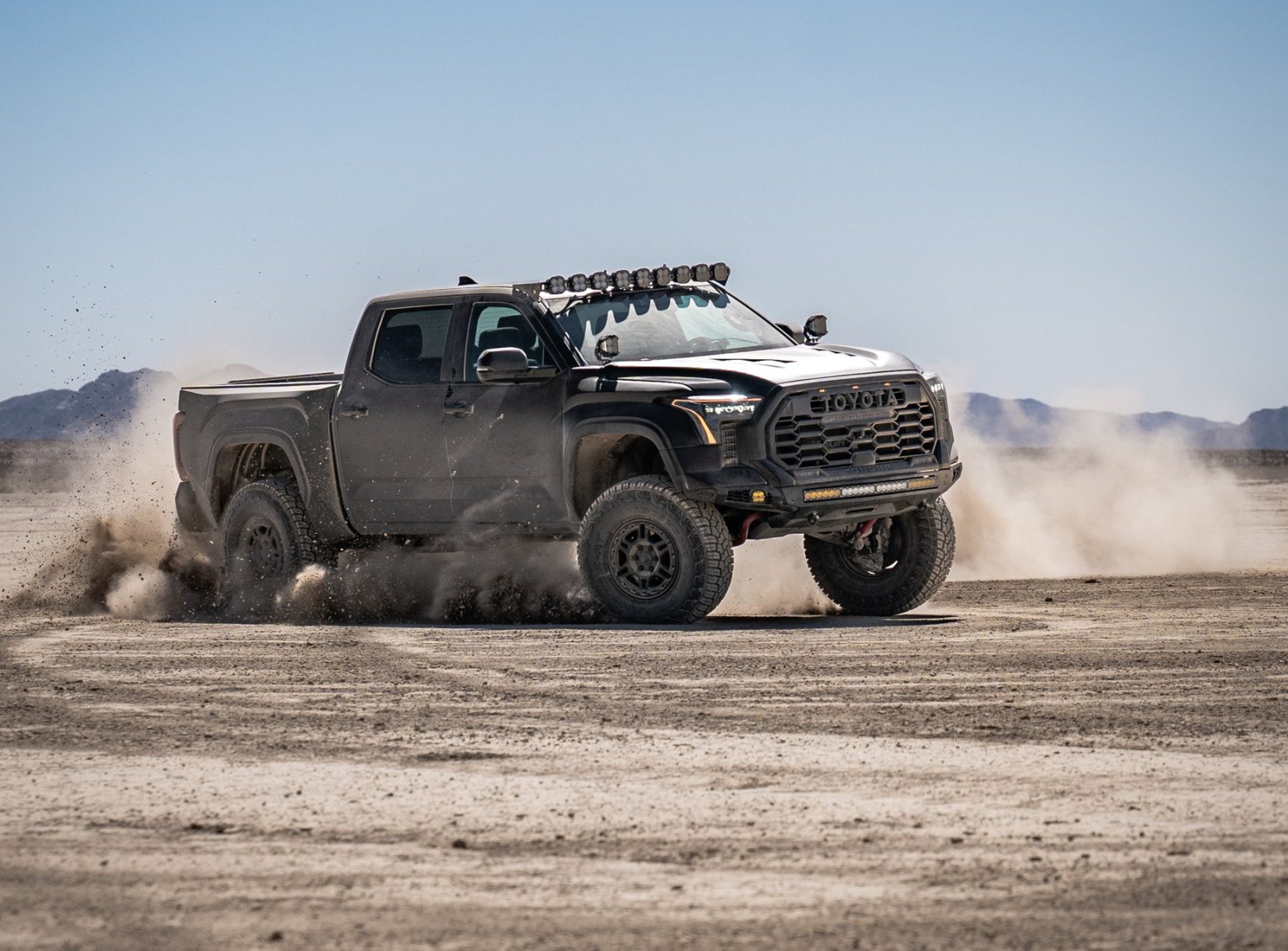 500+ Horsepower Tundra on Dry Lakebed