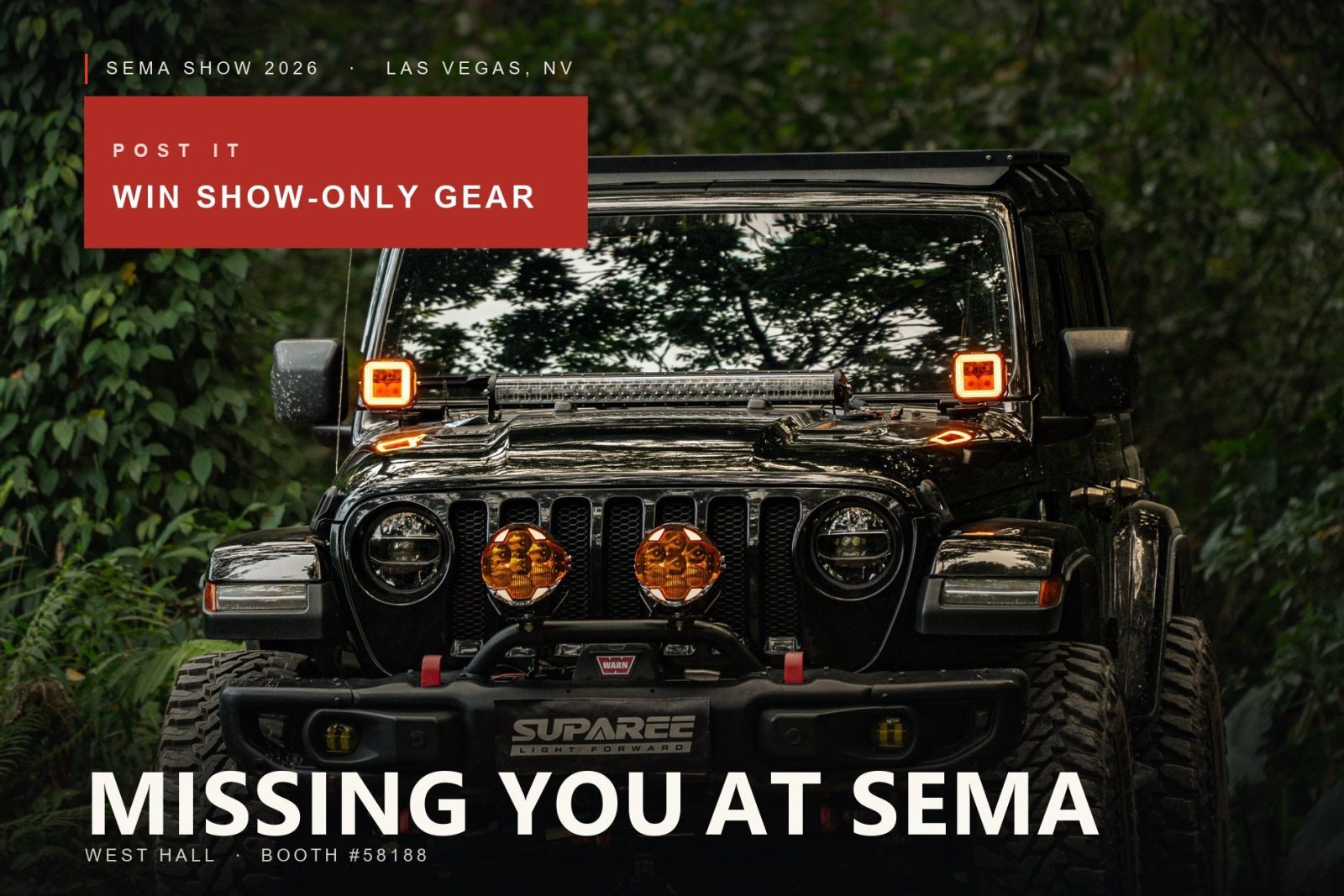 SUPAREE at SEMA 2026, West Hall booth 58188