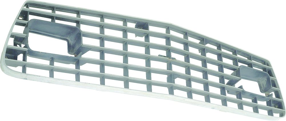 OER reproduction silver finish grille for 1975–1977 Mustang II.
