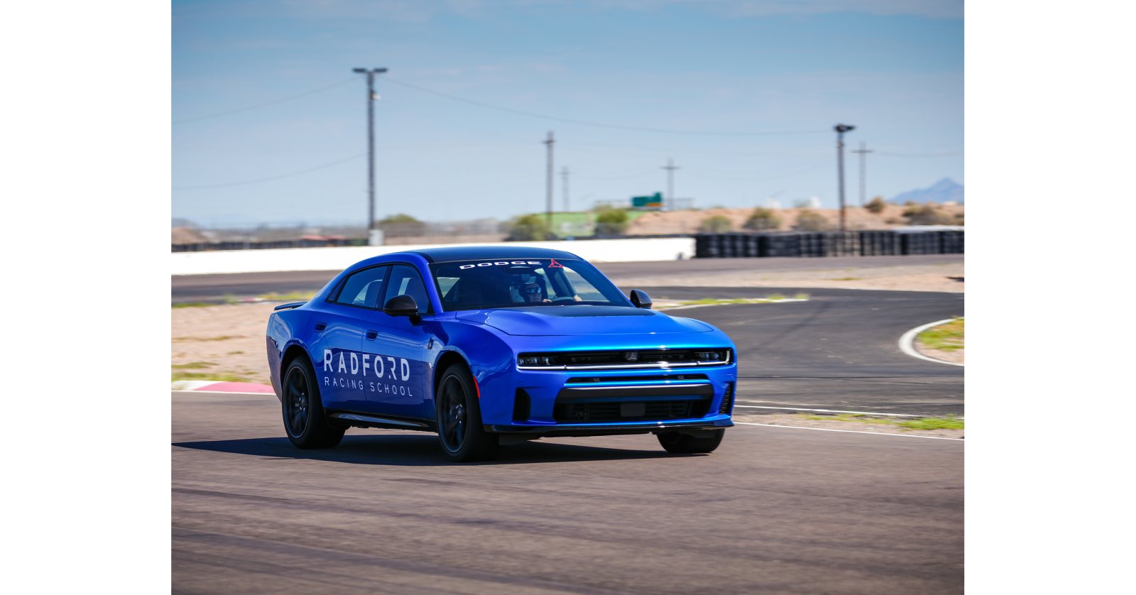 Dodge performance vehicles at Radford Racing School, the Official High-Performance Driving School of Dodge. (PR Newswire / Stellantis photo, 2700x1414)