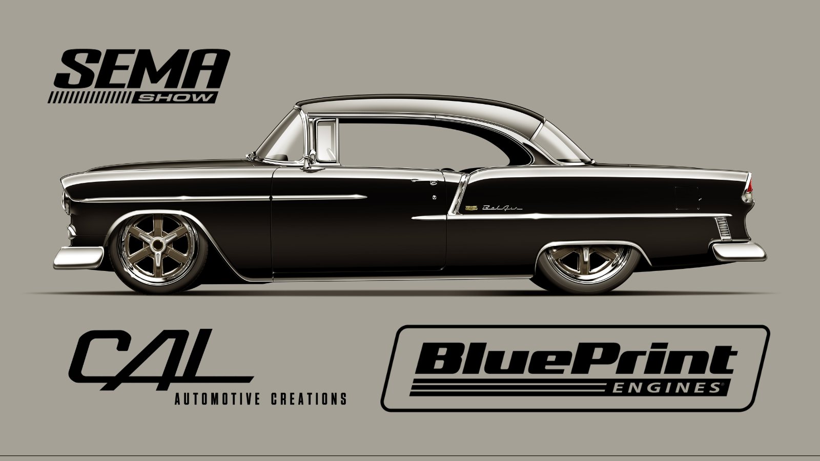 BluePrint Engines / CAL Automotive Creations CAL Automotive Creations Custom 1955 Chevy Bel Air